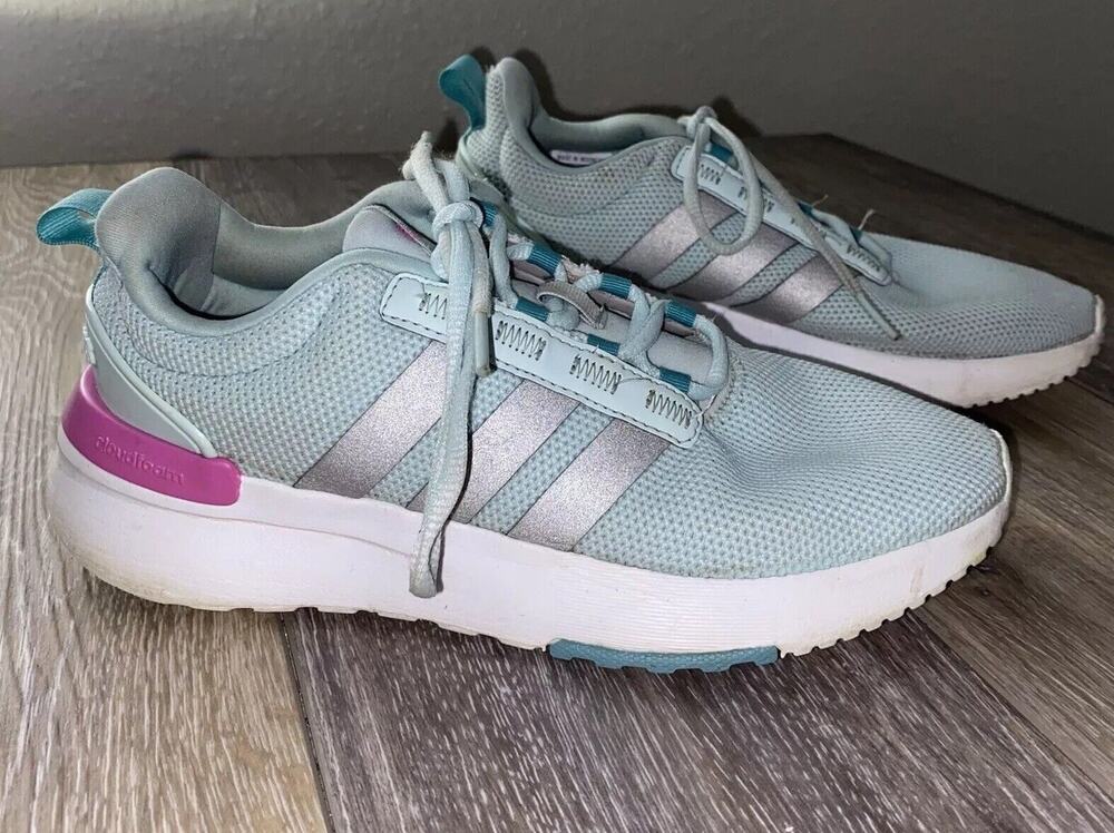 Adidas Racer TR21 GV7395 Blue Pink Sneaker Shoes Kids Youth US Size 3.5
